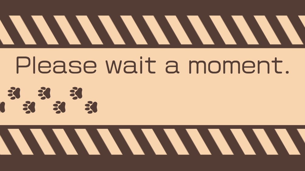 【無料サンプル】ねこの肉球あしあと 待機画面