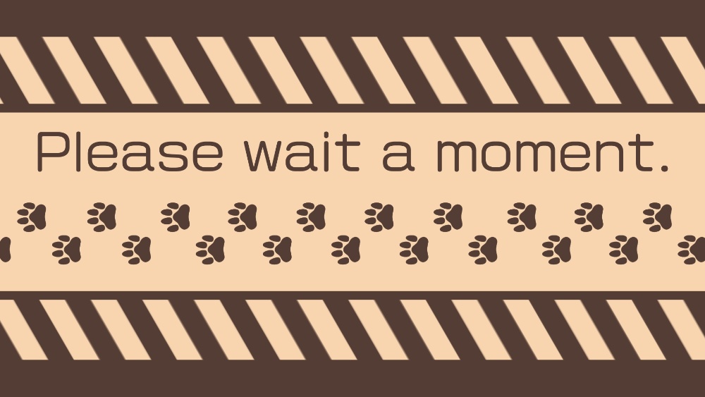 【無料サンプル】ねこの肉球あしあと 待機画面