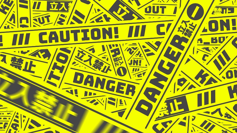 【無料サンプル】規制線で埋まる感じのトランジション