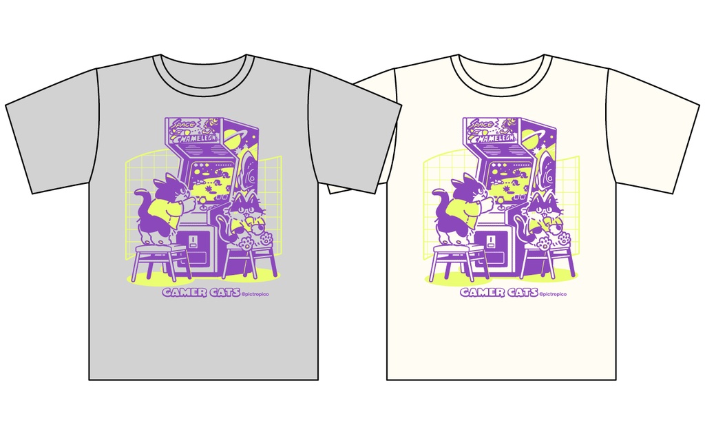 【NEW】GAMER CATS Tシャツ アーケードゲーム