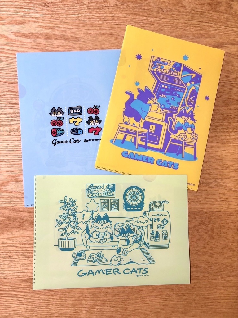 【NEW】GAMER CATS A4クリアファイル