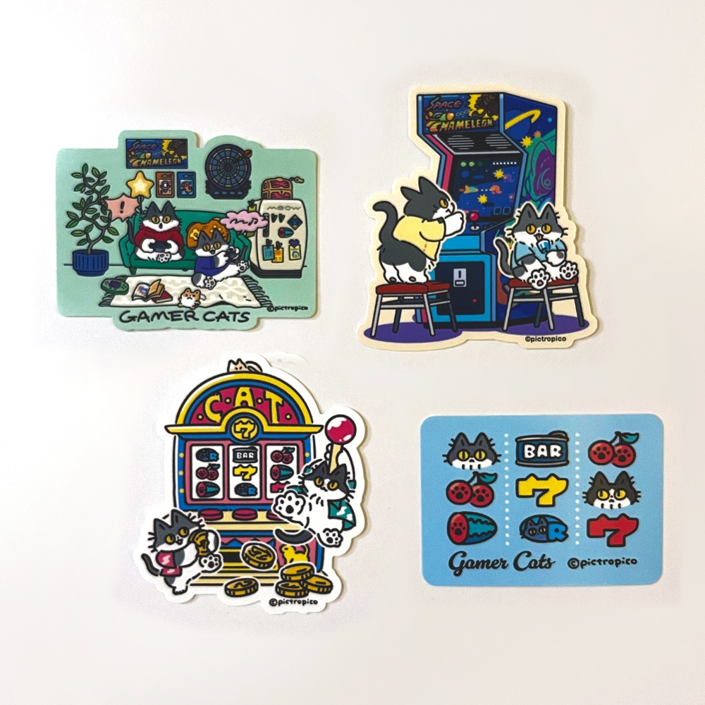 【NEW】GAMER CATS ステッカー