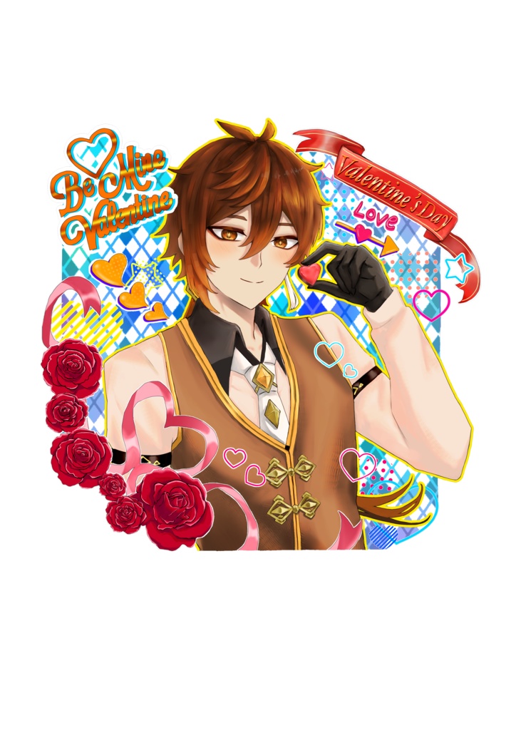 バレンタインアクリルスタンド タルタリヤ/鍾離