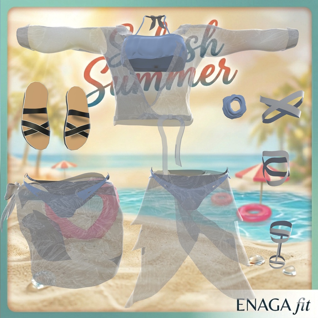 【9アバター対応】 🌊Splash Summer Set🌊