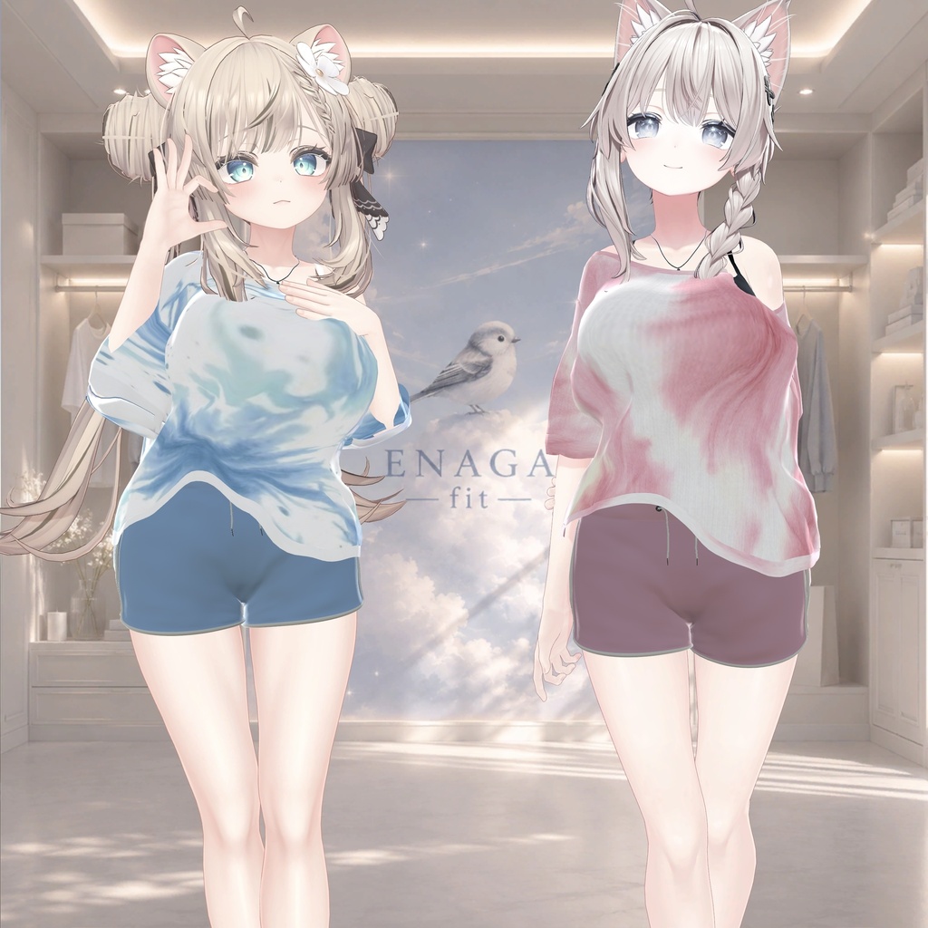 【10 アバター対応】🐬 ENAGA fit: Dolphin Roomwear Set 🐬