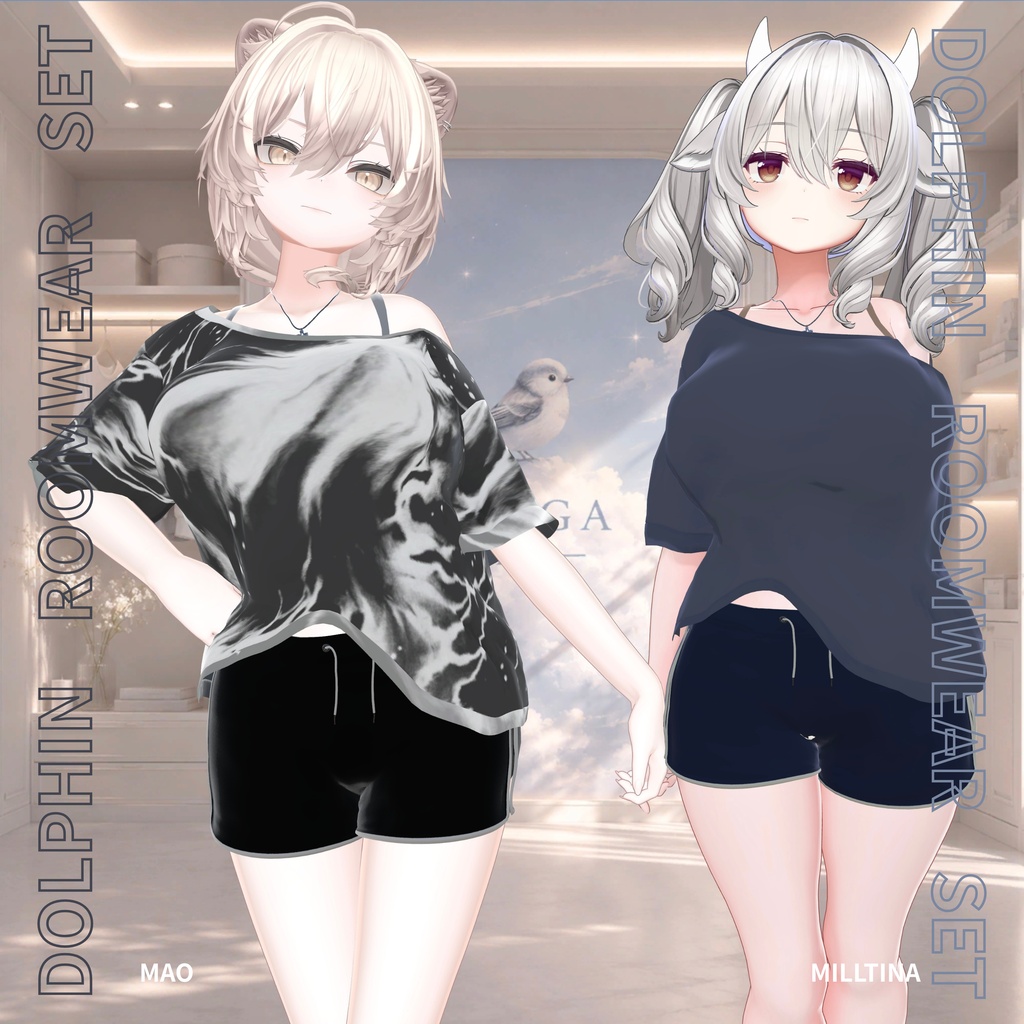 夏のセール開催中✨ 【10 アバター対応】🐬 ENAGA fit: Dolphin Roomwear Set 🐬
