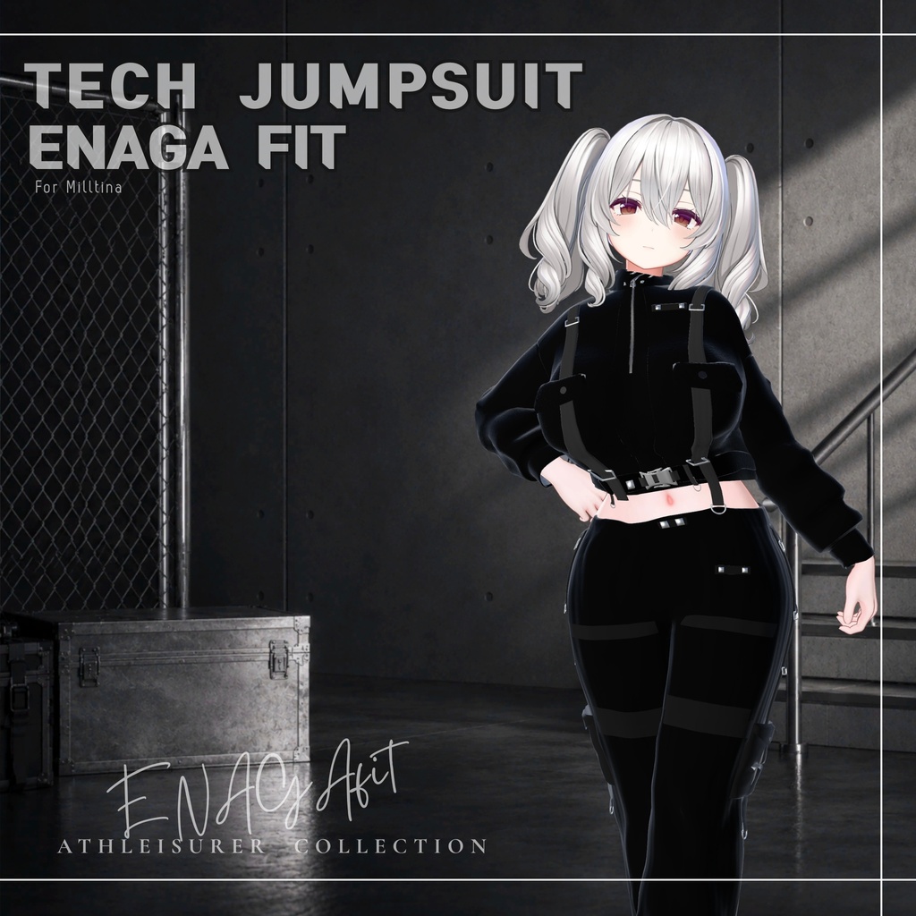 ✨ SALE【10アバター対応/50%OFF】 ✨ ⚙️⚡ENAGA fit - Tech Jumpsuit Set⚡⚙️