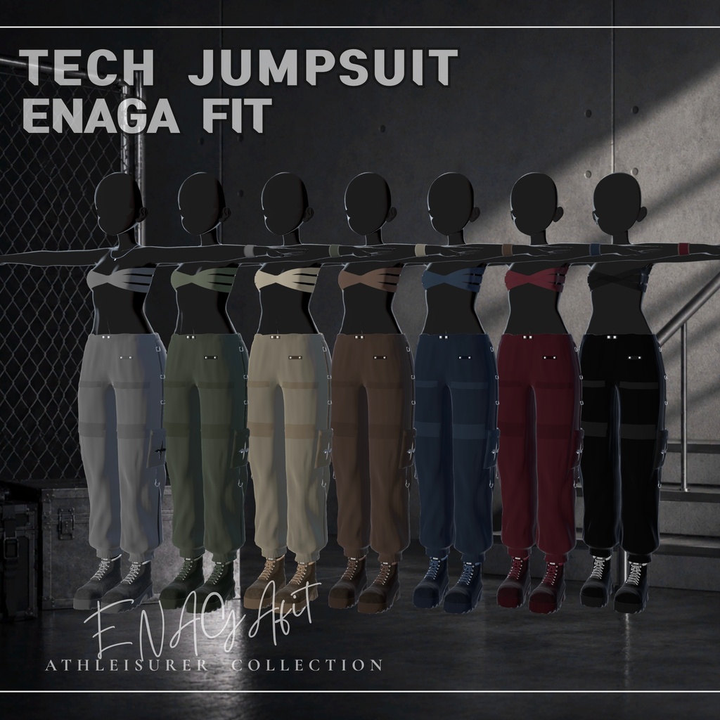 ✨ SALE【10アバター対応/50%OFF】 ✨ ⚙️⚡ENAGA fit - Tech Jumpsuit Set⚡⚙️
