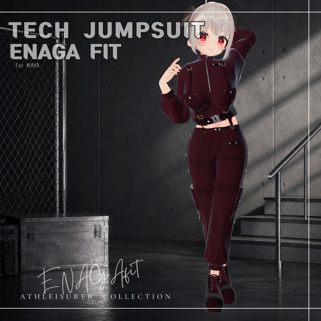 ✨ SALE【10アバター対応/50%OFF】 ✨ ⚙️⚡ENAGA fit - Tech Jumpsuit Set⚡⚙️