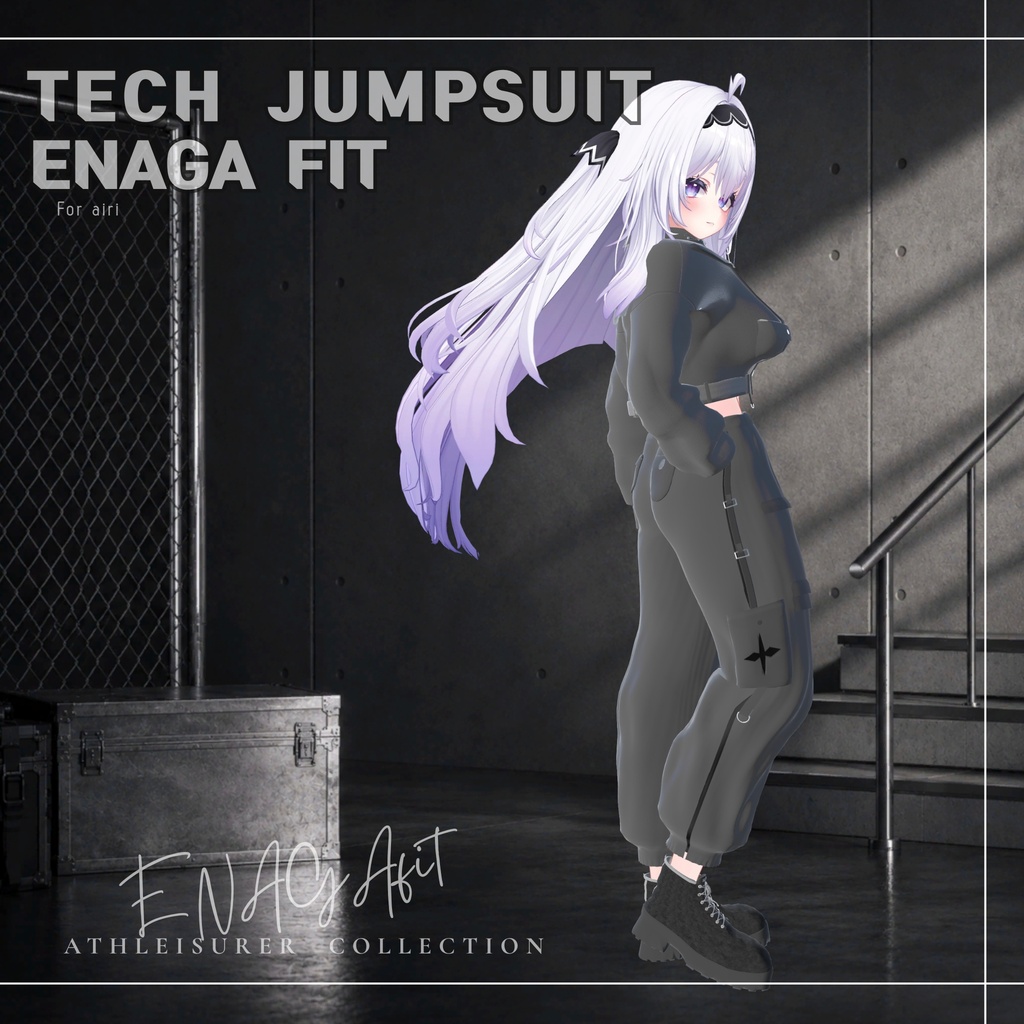✨ SALE【10アバター対応/50%OFF】 ✨ ⚙️⚡ENAGA fit - Tech Jumpsuit Set⚡⚙️