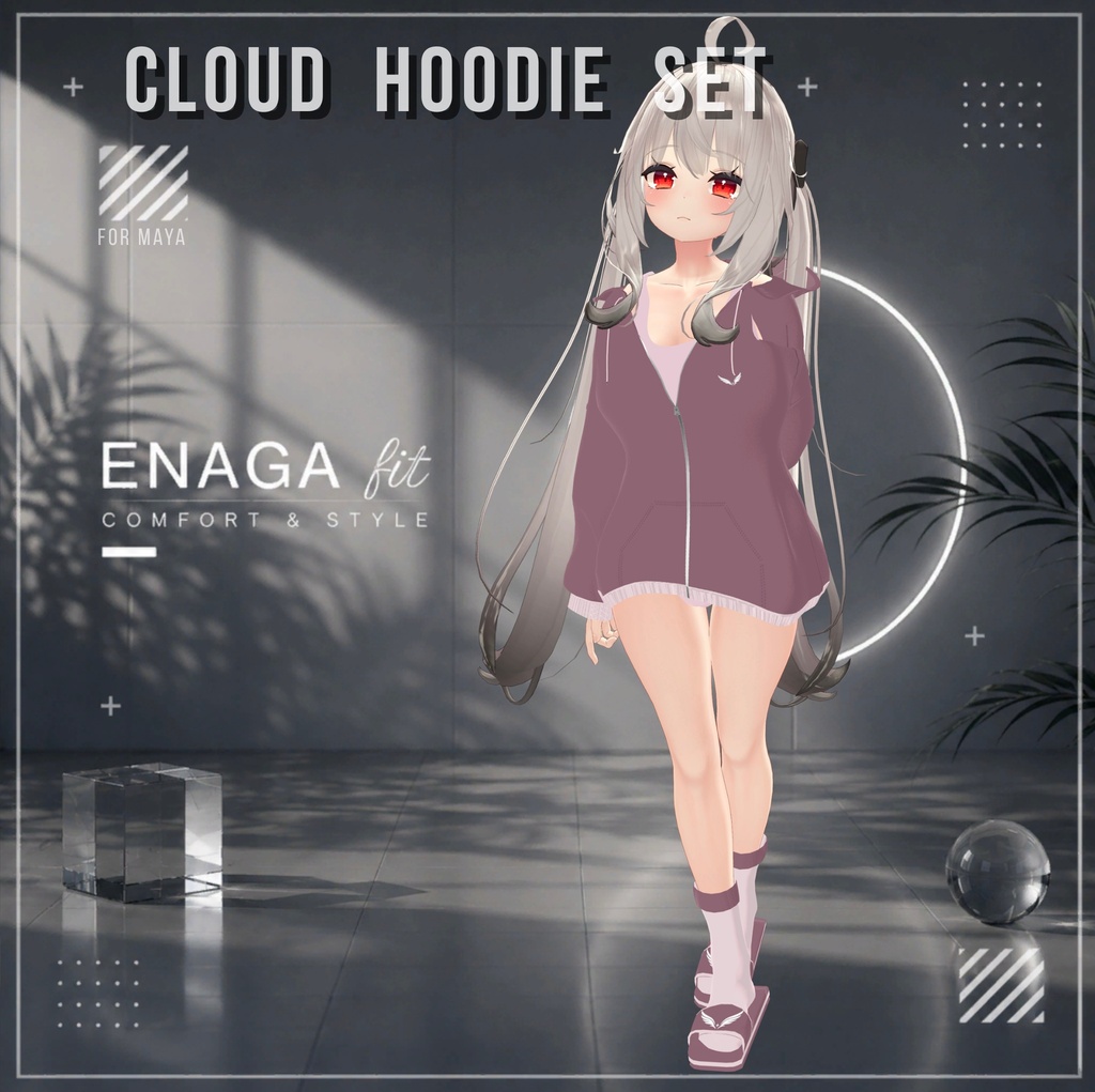 ✨ SALE 60%OFF【11アバター対応】 ✨☁️ENAGA fit - Cloud Hoodie Set☁️