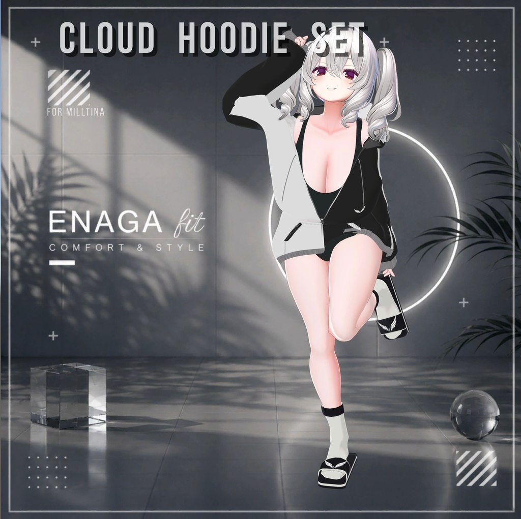 ✨ SALE 60%OFF【11アバター対応】 ✨☁️ENAGA fit - Cloud Hoodie Set☁️