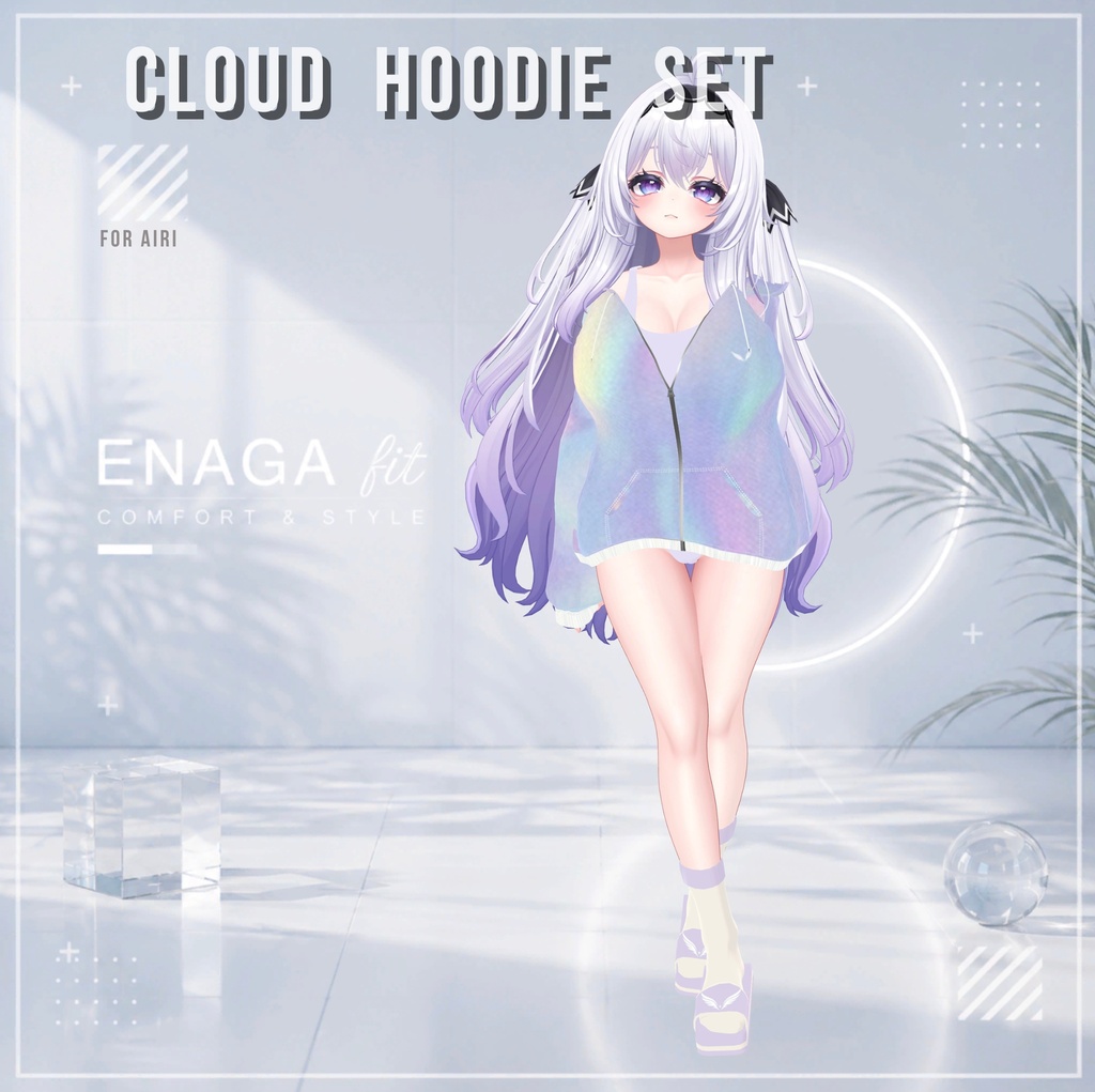 ✨ SALE 60%OFF【11アバター対応】 ✨☁️ENAGA fit - Cloud Hoodie Set☁️