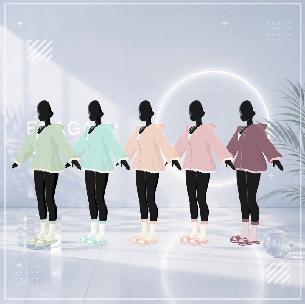 ✨ SALE 60%OFF【11アバター対応】 ✨☁️ENAGA fit - Cloud Hoodie Set☁️