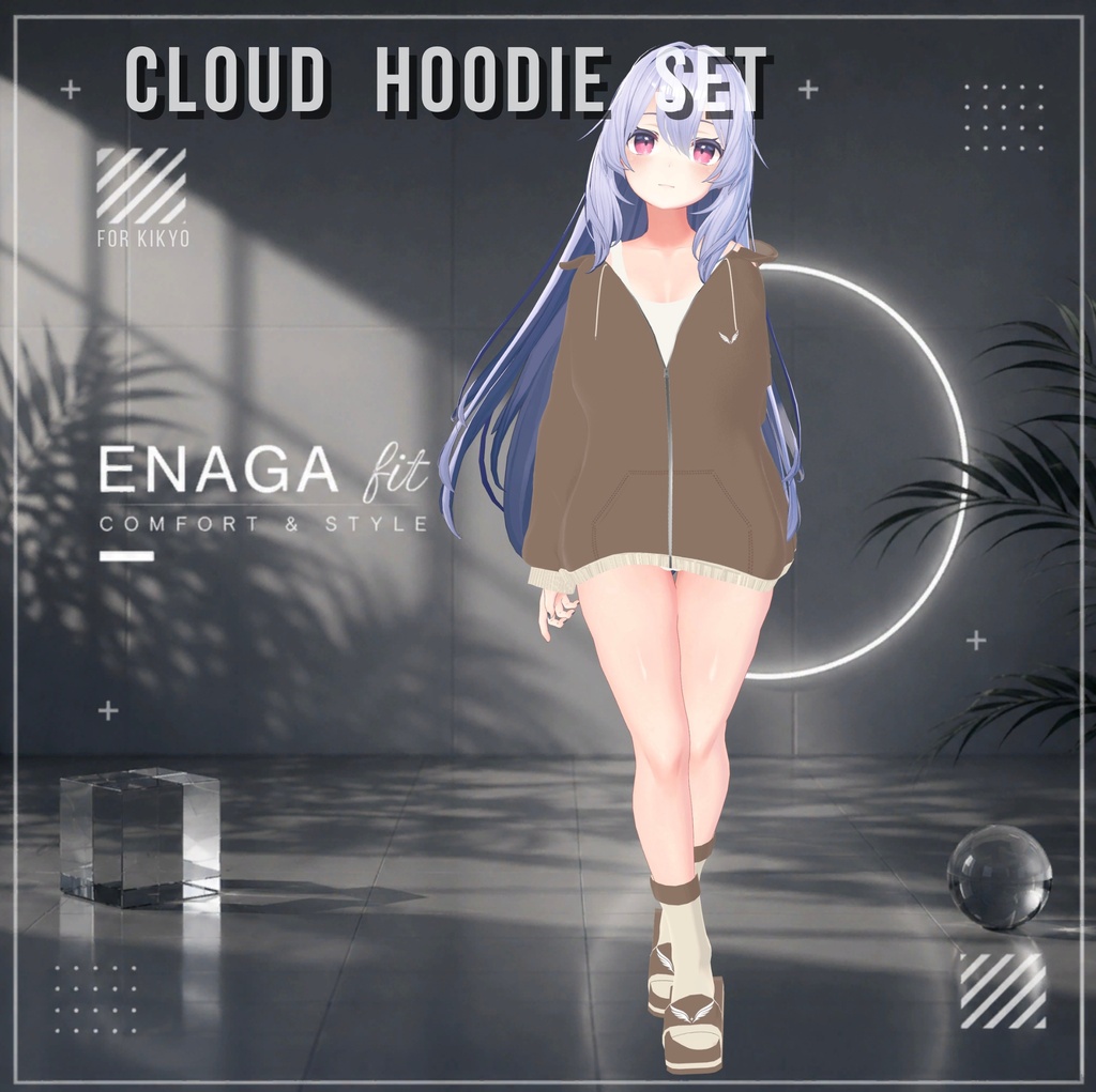 ✨ SALE 60%OFF【11アバター対応】 ✨☁️ENAGA fit - Cloud Hoodie Set☁️