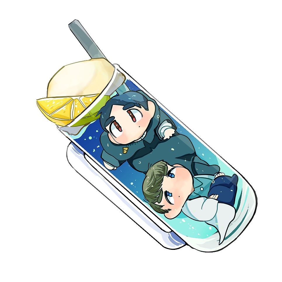 ふたごフロート　ブルーハワイ味