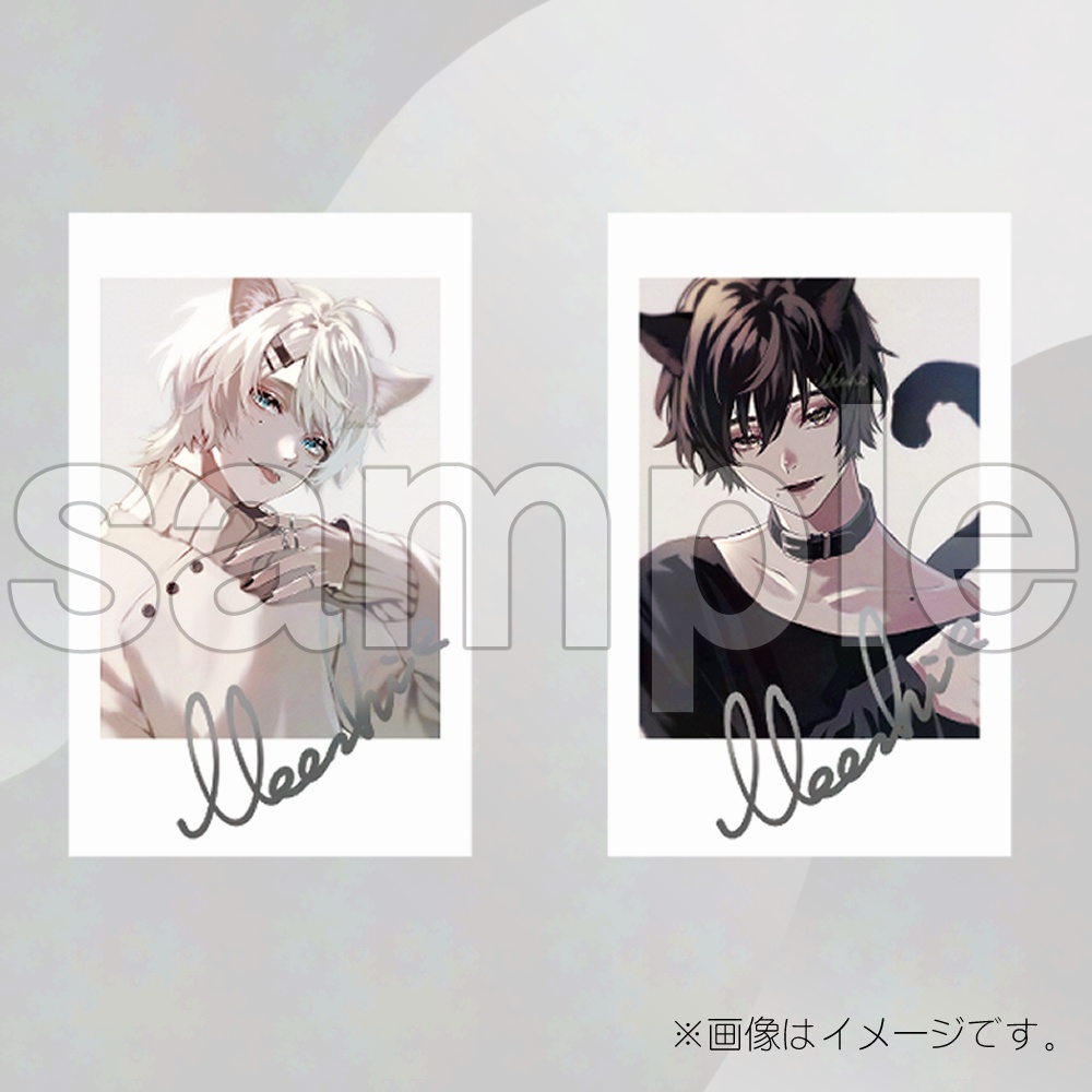 直筆サイン入りチェキ風カード7枚セット