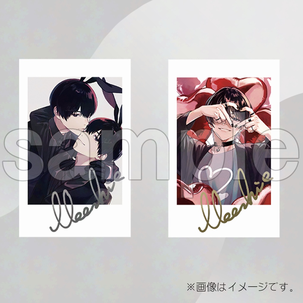 直筆サイン入りチェキ風カード7枚セット