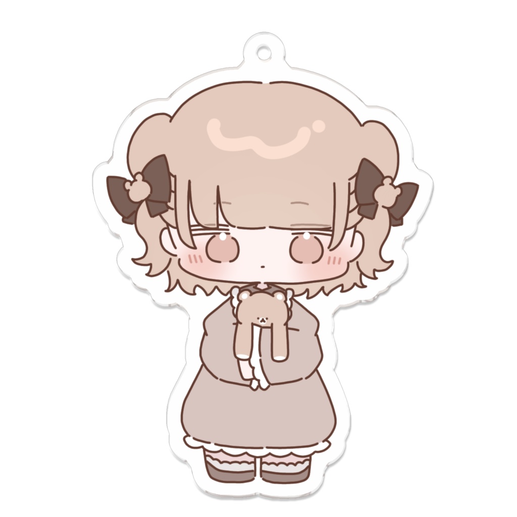 くまみみアクリルキーホルダー