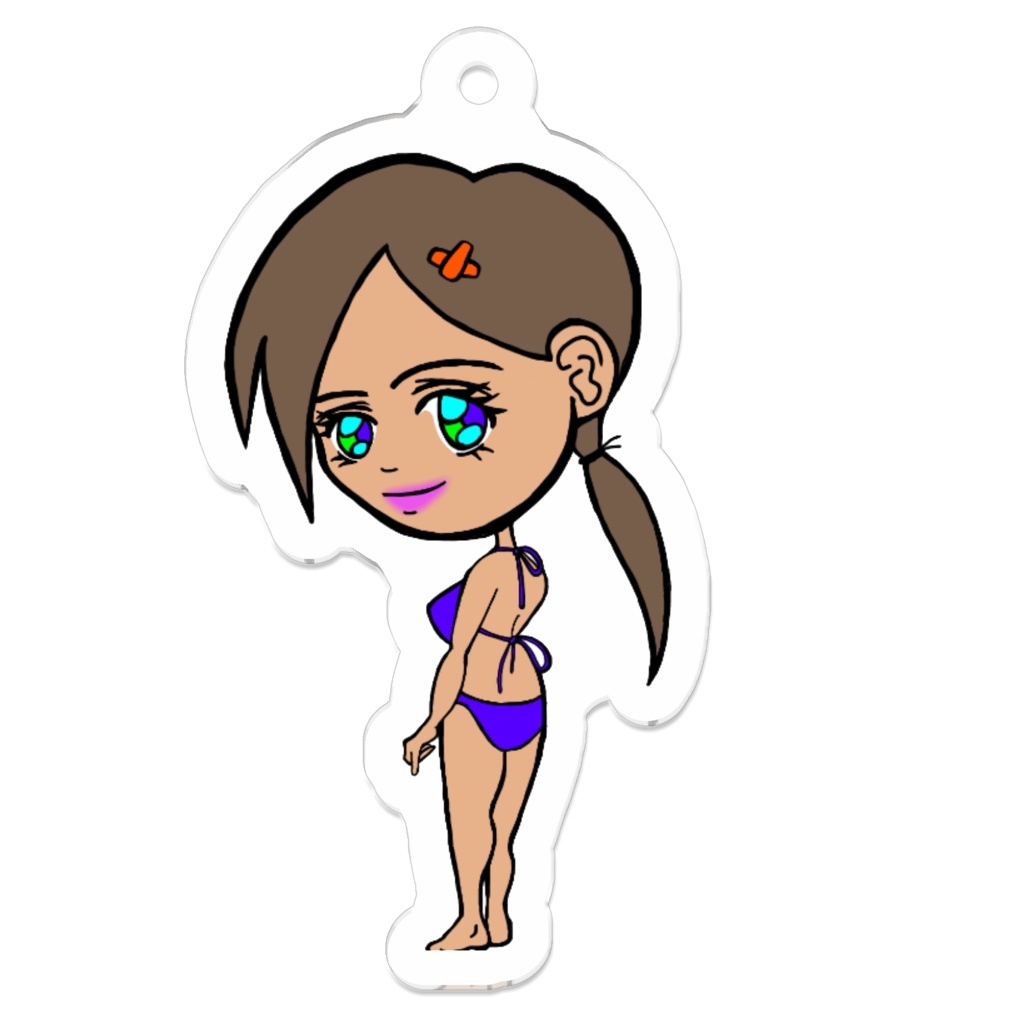 姫烏あすかキーホルダー