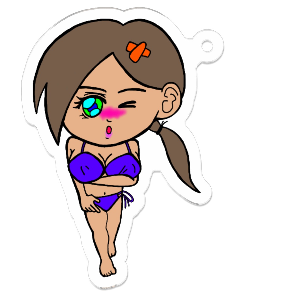 姫烏あすかキーホルダー