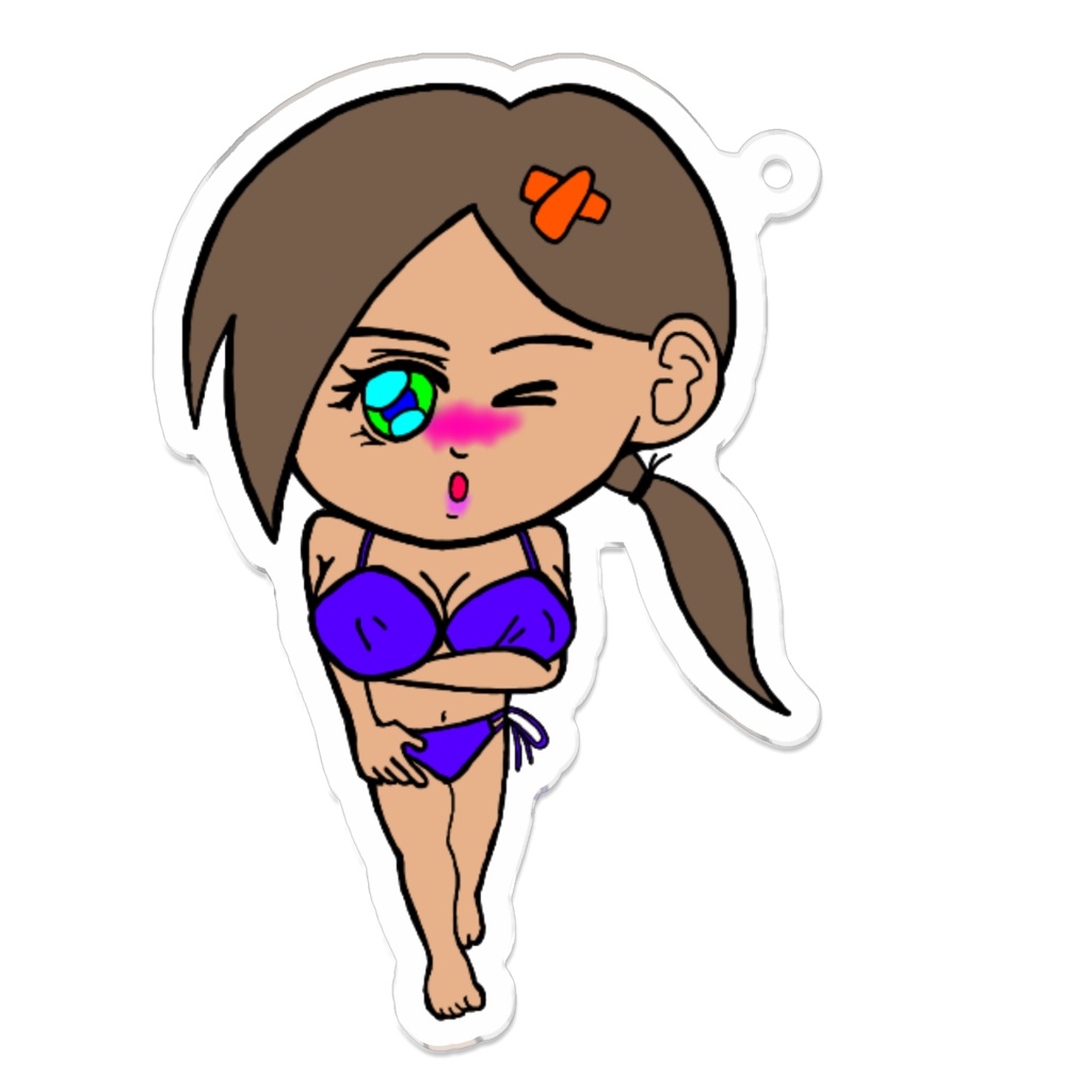 姫烏あすかキーホルダー