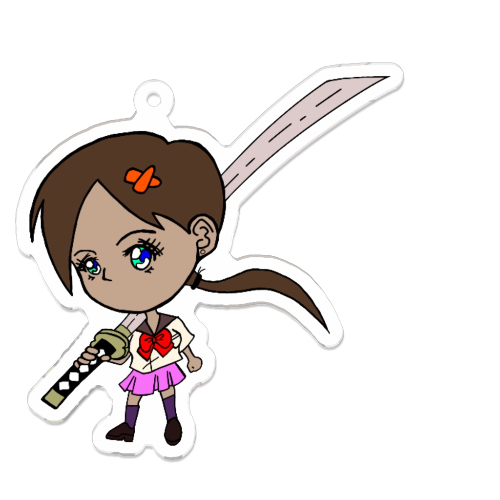 姫烏あすか（剣士)キーホルダー