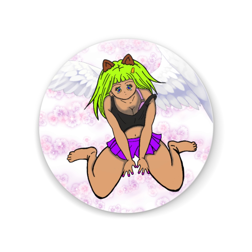 夢河すずは（天使)缶ミラー