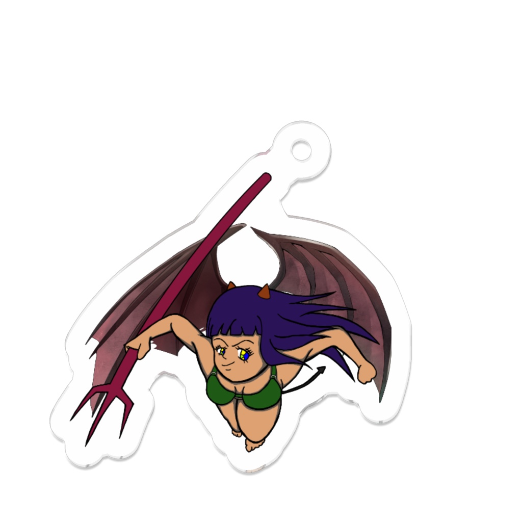 夢河すずは（悪魔)オリジナルキーホルダー