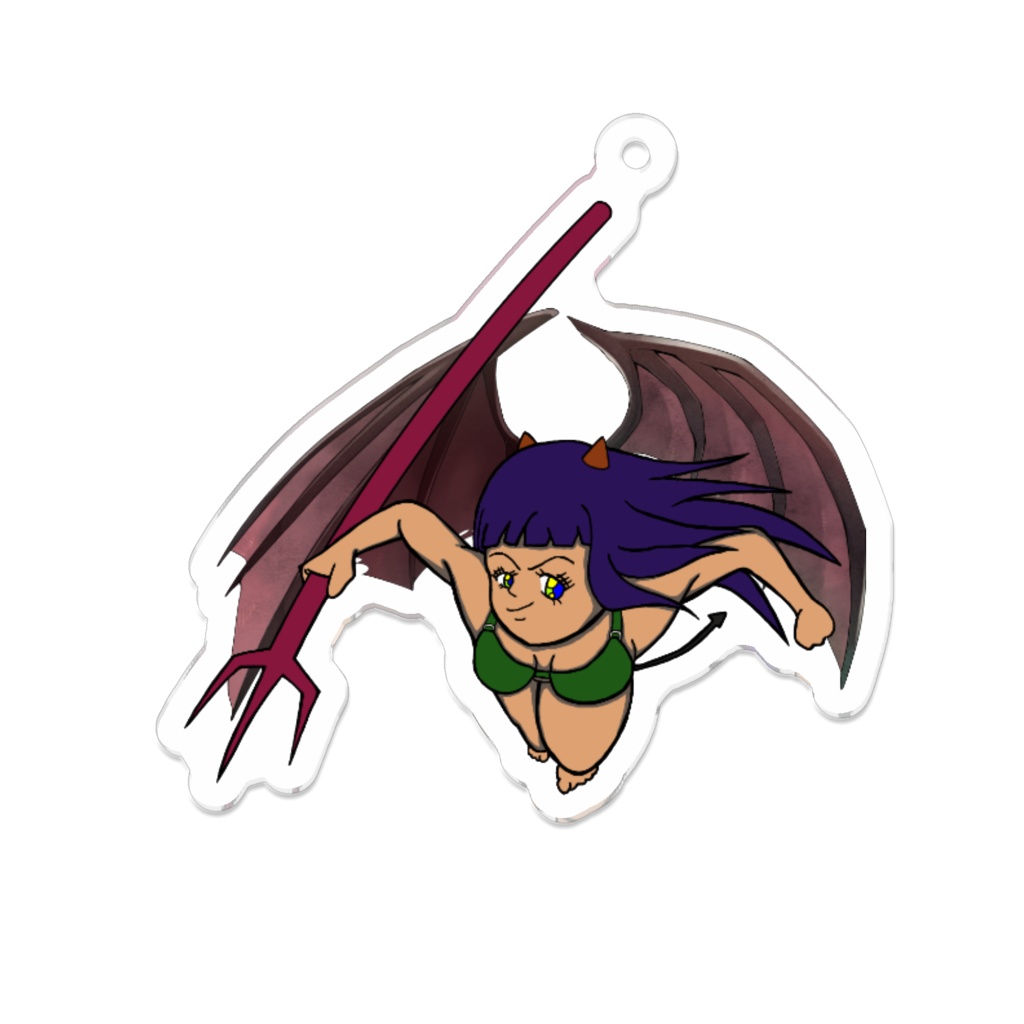 夢河すずは(悪魔)オリジナルキーホルダー