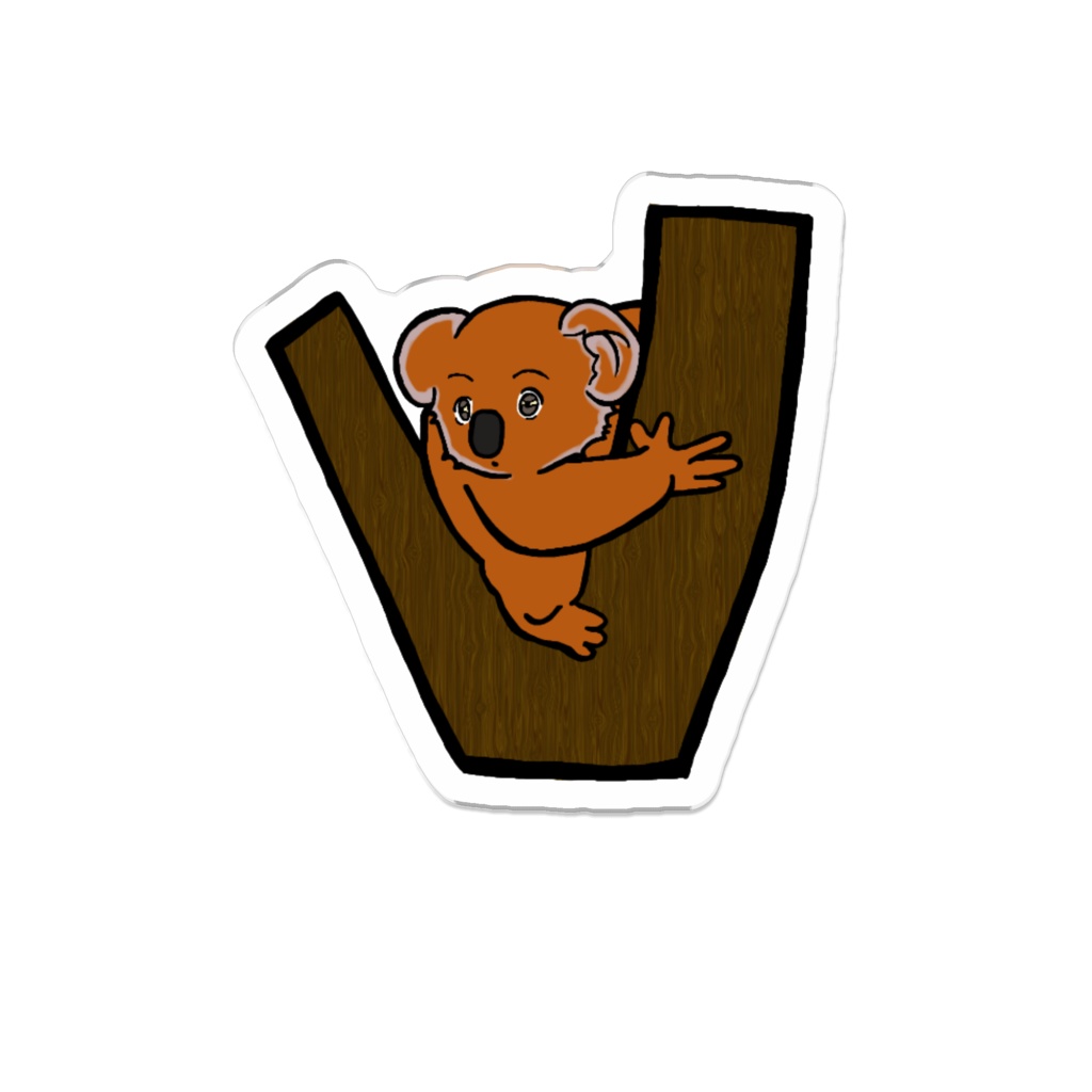 こあちゃんアクリルバッジ