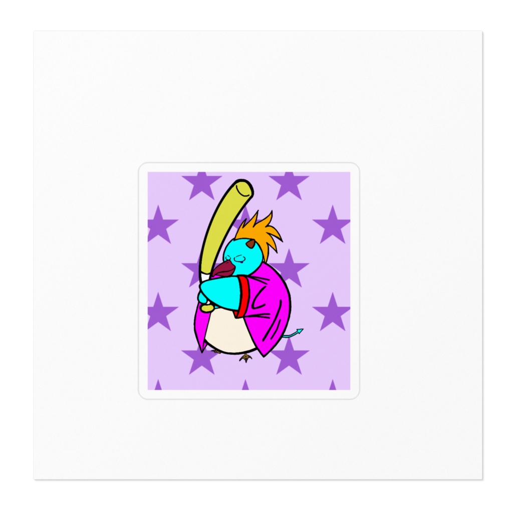 ペギお君(野球)ステッカー