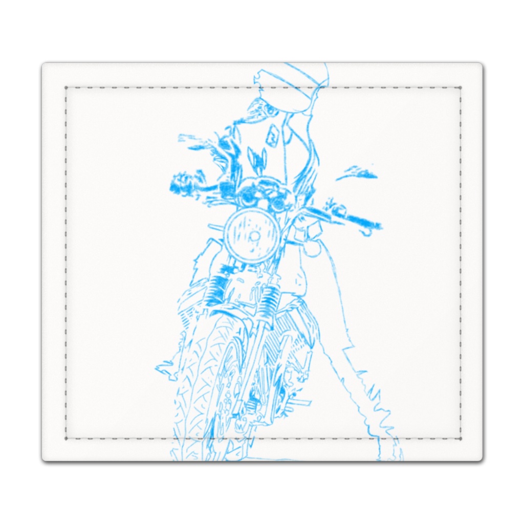 バイク女子捺印マット