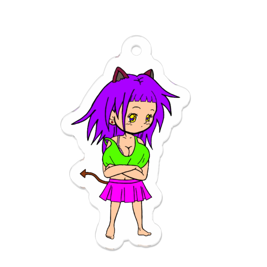 にゃん魔ちゃんオリジナルキーホルダー