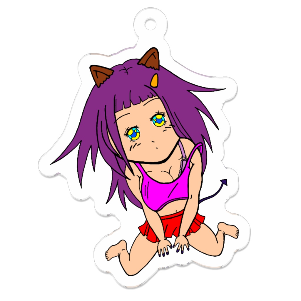 にゃん魔子ちゃん（14)オリジナルキーホルダー