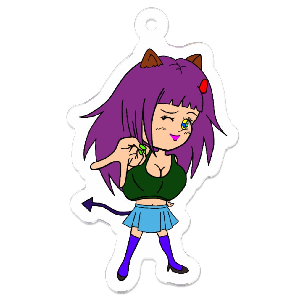 にゃん魔子ちゃん(14)オリジナルキーホルダー