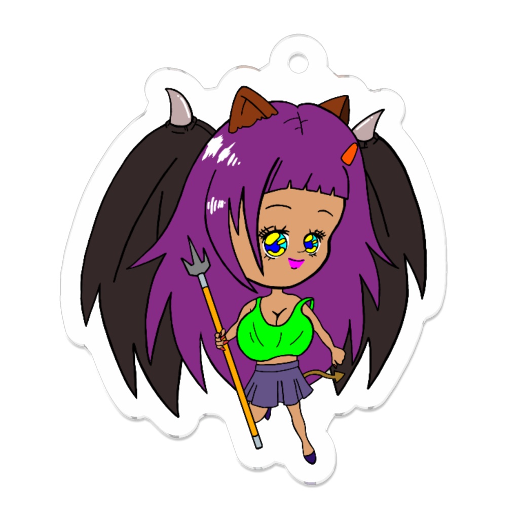 にゃん魔子ちゃんオリジナルキーホルダー