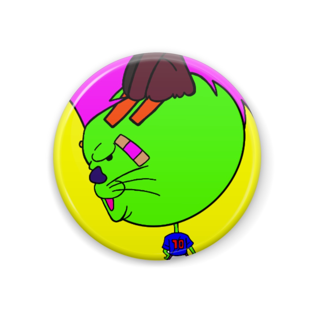 にゃんくろう(サッカー)オリジナル缶バッジ