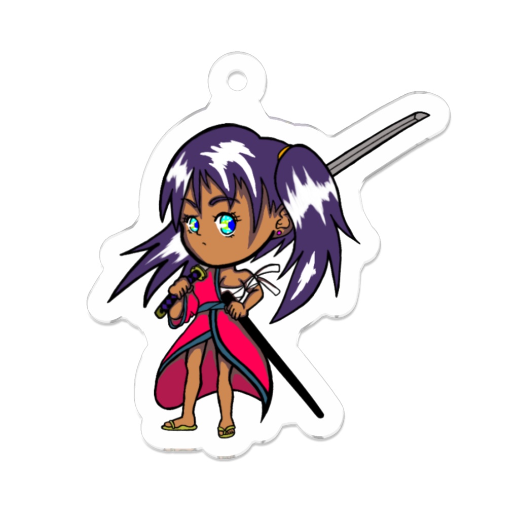 女帝剣士（紅華）オリジナルキーホルダー