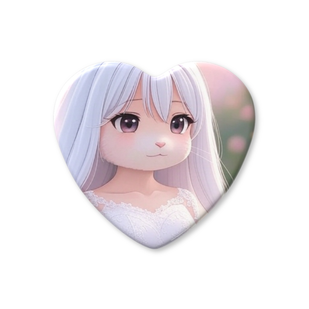 うさ美ちゃんオリジナルハート缶バッジ