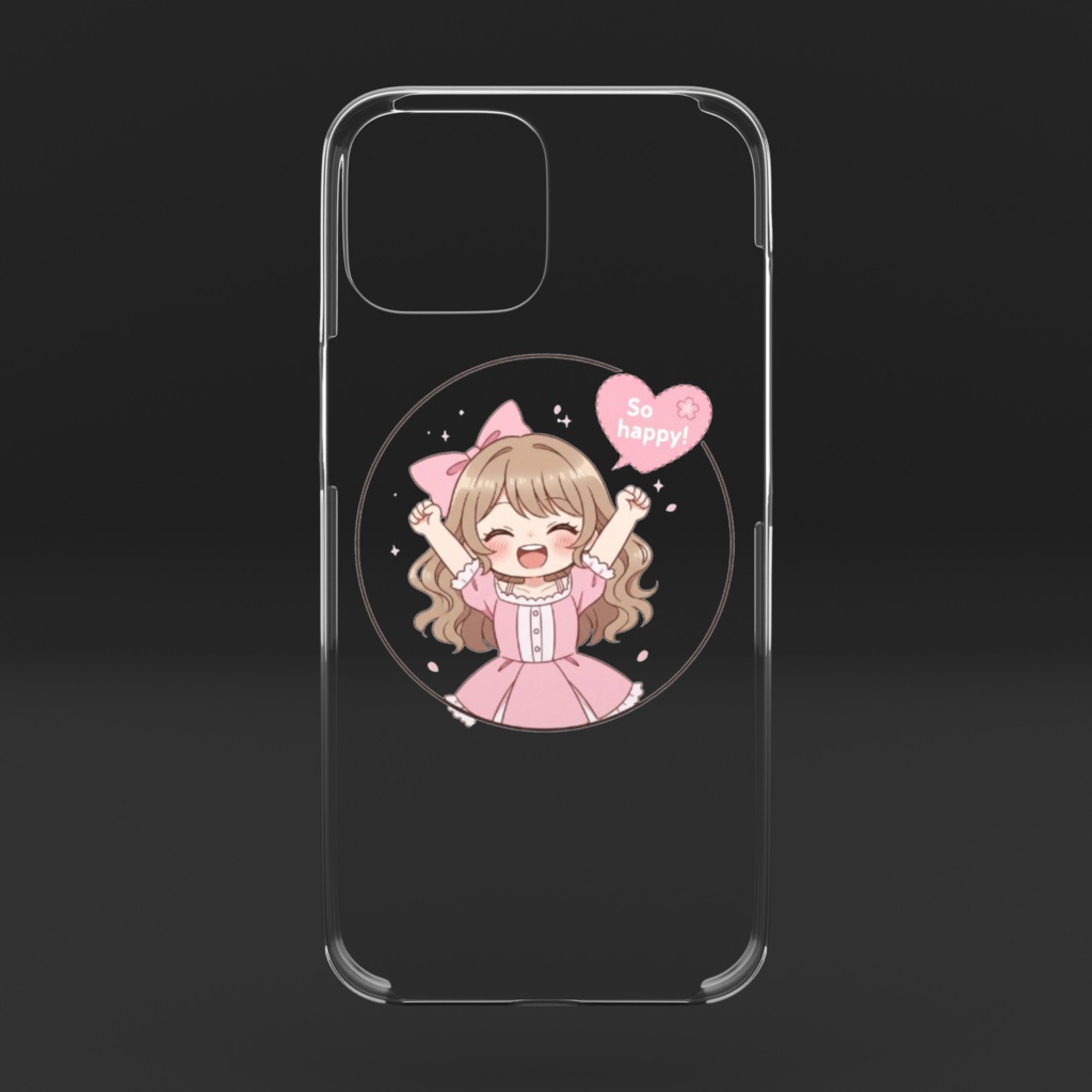 🌸 So happy! ポケットの中の、まぁるい幸せ クリアスマホケース