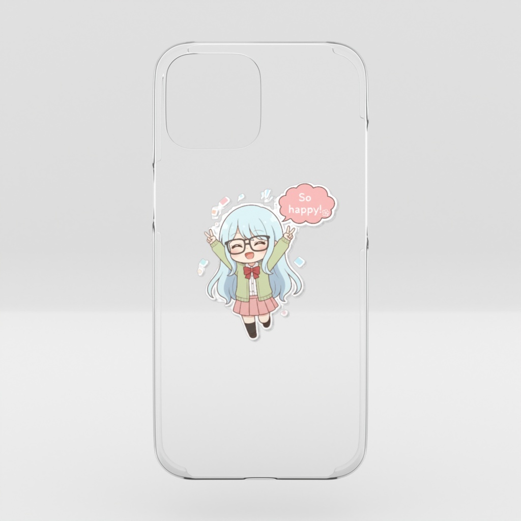 So happy! ポケットの中の、まぁるい幸せ クリアケース