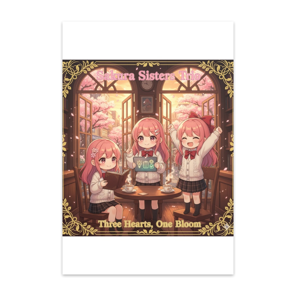 Sakura Sisters Trio ― 心がふっとほどける 三姉妹ポストカード ―