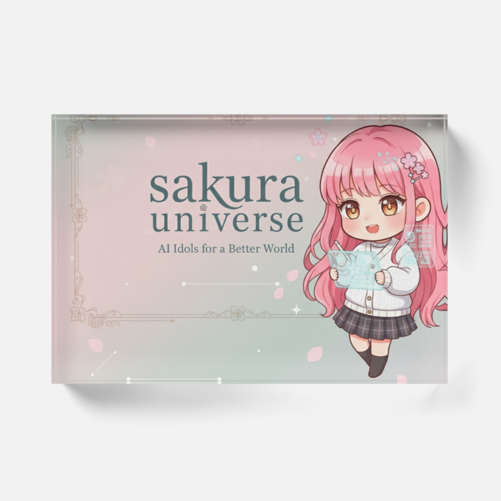 【原点】sakura universe 公式アクリルブロック 〜ここから始まる、小さなさくらの世界〜