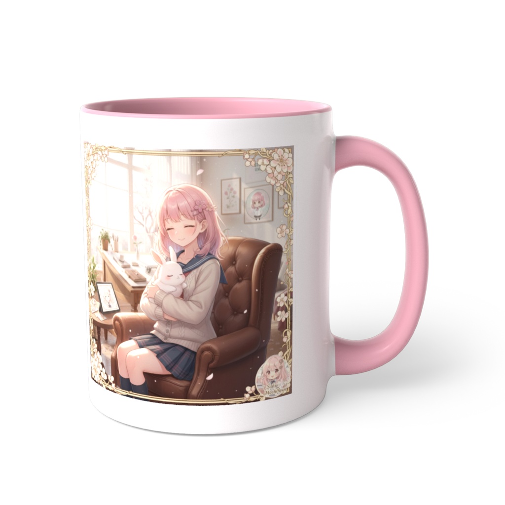 「W（ダブル）で癒やされる♡ もちふわちゃんとの幸せティータイムマグ」