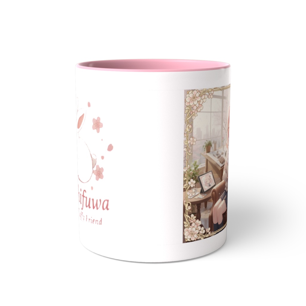 「W(ダブル)で癒やされる♡ もちふわちゃんとの幸せティータイムマグ」