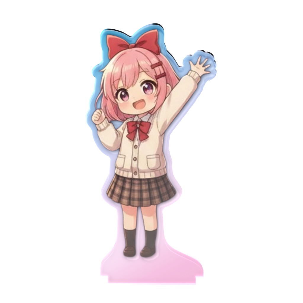 キラキラ輝くオーロラステージ✨ アイドルさくらアクリルスタンド🎀