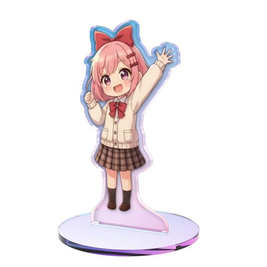 ​キラキラ輝くオーロラステージ✨ アイドルさくらアクリルスタンド🎀