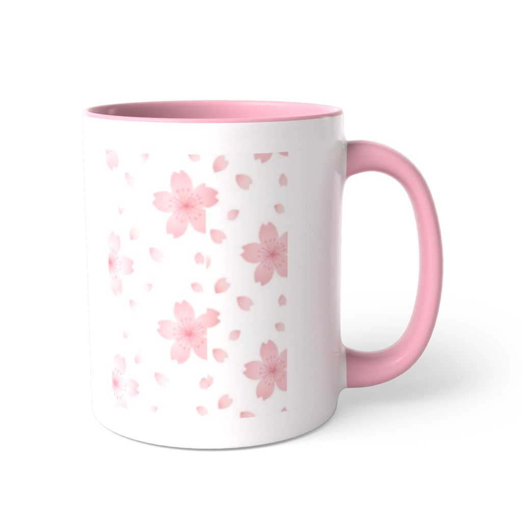 満開の桜に包まれる♪Sakura Universe癒やしのツートンマグカップ🌸
