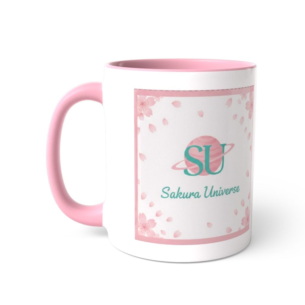 満開の桜に包まれる♪Sakura Universe癒やしのツートンマグカップ🌸